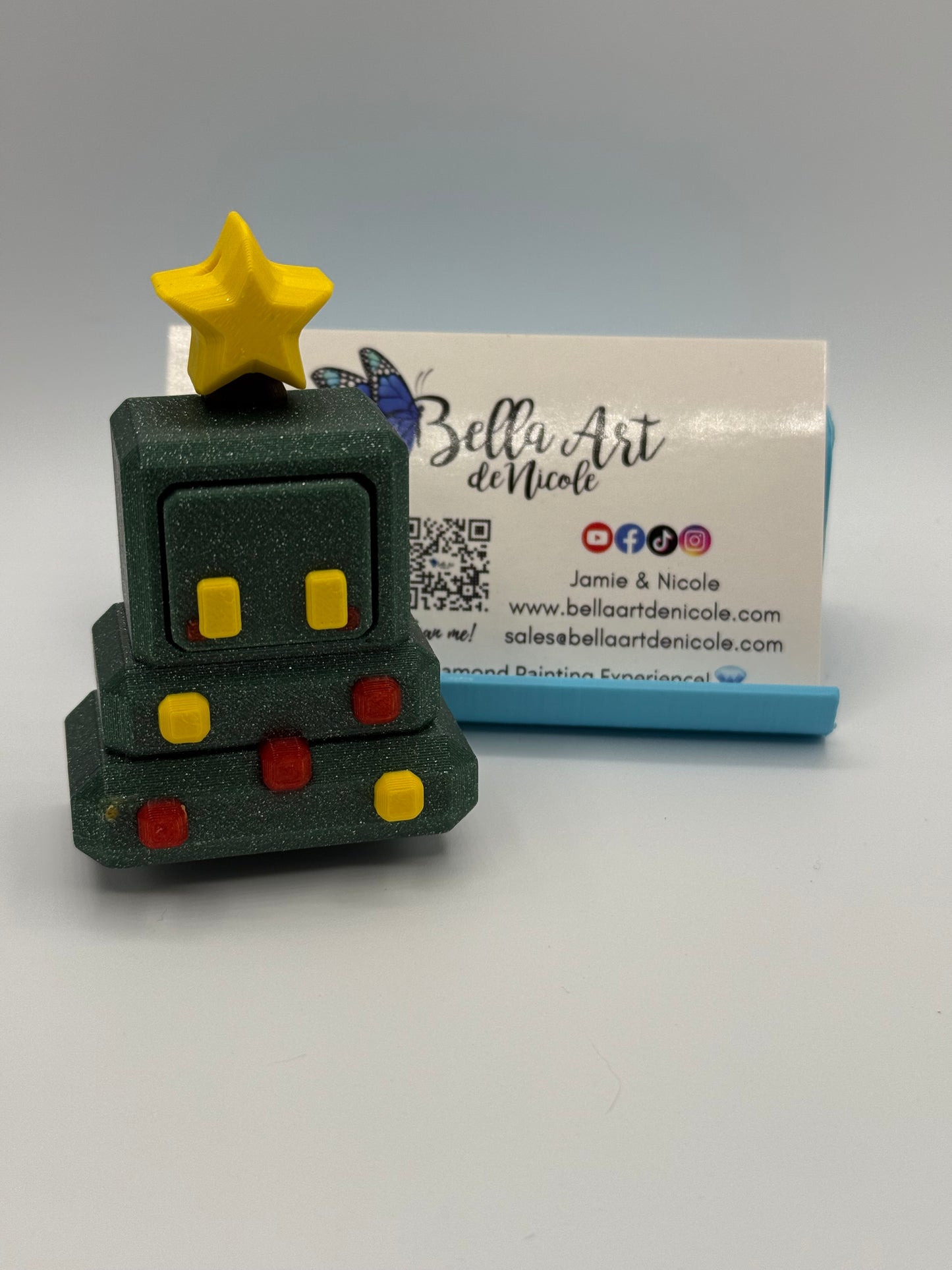 Christmas Block-Characters Fidget Clickers w/Magnet