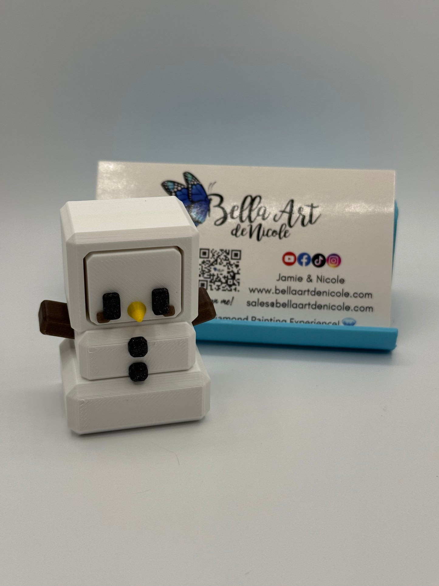 Christmas Block-Characters Fidget Clickers w/Magnet