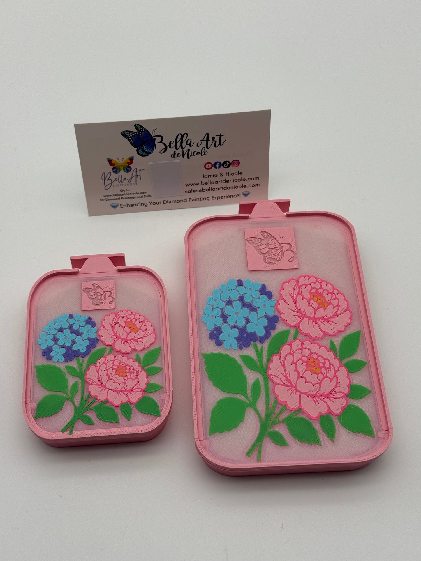 Hydrangea and Peonies Diamond Painting Drill Trays