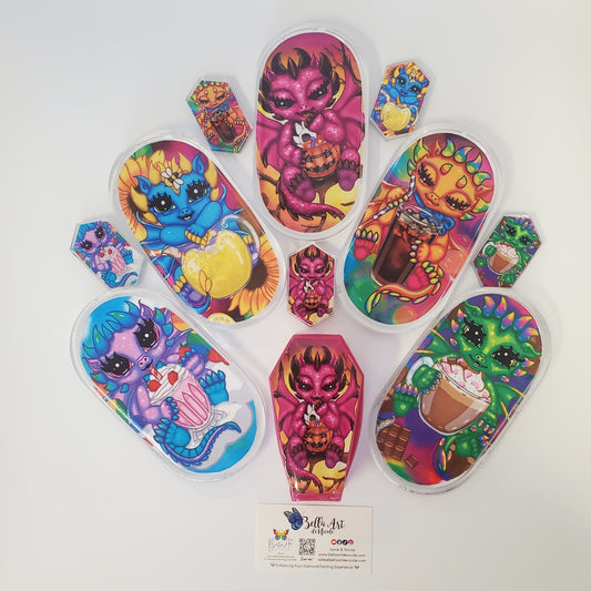 Handcrafted Emma Casey Art Resin Coverminders, Trays & Trinket Boxes