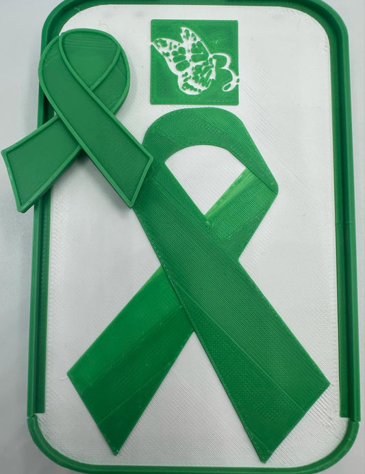 LIMITED Edition 2 Item Series of Awareness Ribbon Diamond Painting Stackable Drill Trays + Matching Ribbon Coverminder