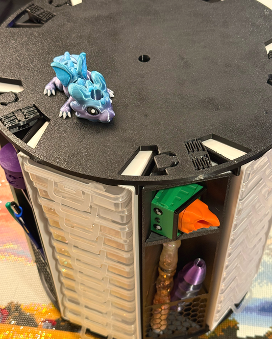 Spinning Lazy Susan + Storage for Redtwo Towers