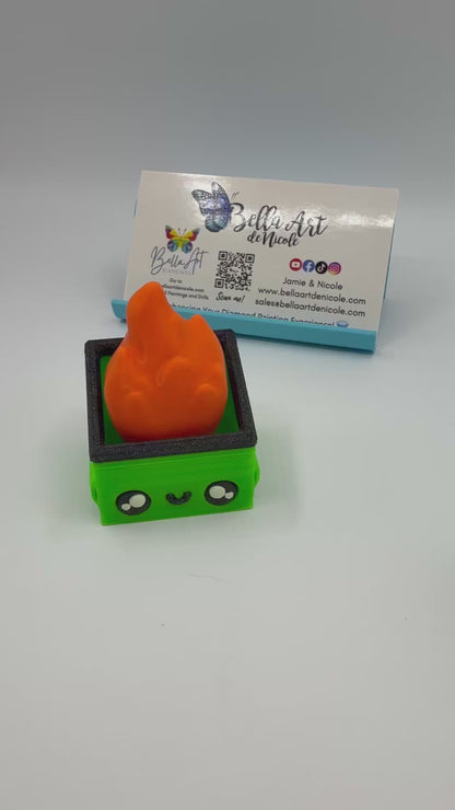 Dumpster Fire Fidget Clickers w/Magnet