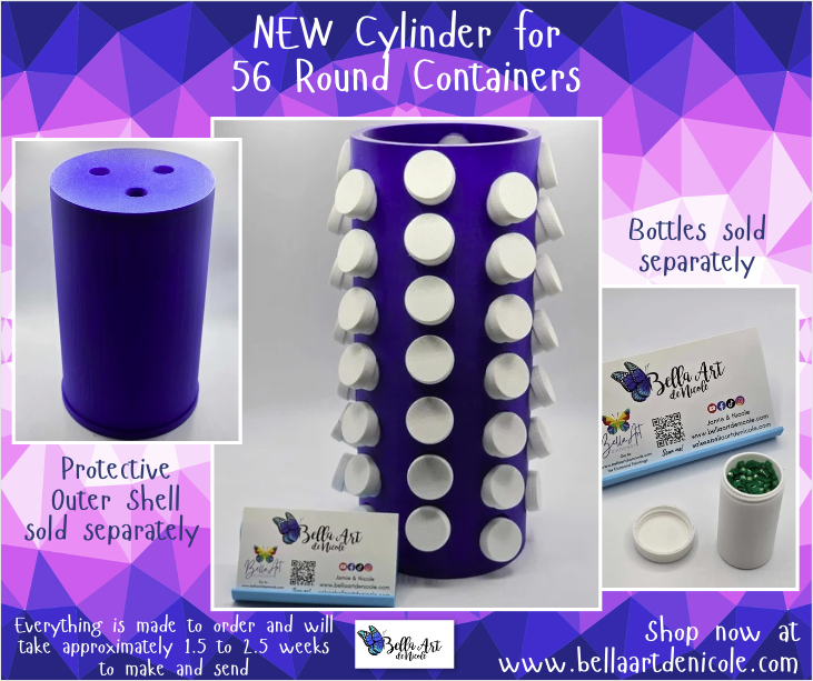 Round Container Custom Round Containers and Container Organization – Bella Art de Nicole