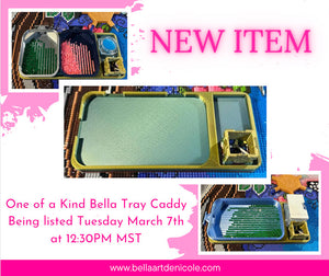 One of a Kind Bella Tray Caddy for Bella Art de Nicole Colored Diamond Painting Stackable Drill Trays