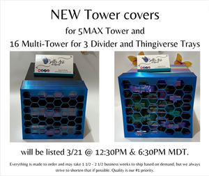 Tower Covers for Bella Art de Nicole Tray Towers