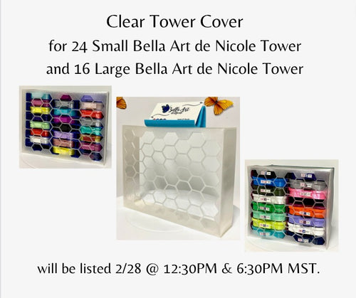 16 Slot Tower for Bella Art de Nicole Large Diamond Painting Trays
